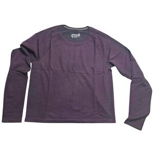 Smartwool Intraknit Active Seamless Long Sleeve Eggplant Purple SW002562L83 Sm